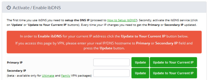 ibDNS setup