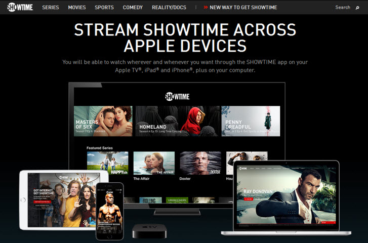 Showtime Supported Devices
