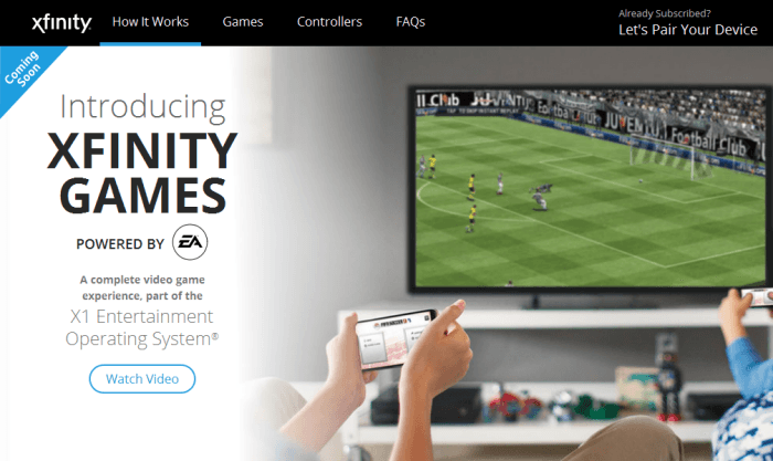 Comcast Xfinity Games