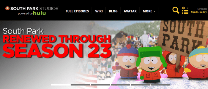 Hulu streams South Park