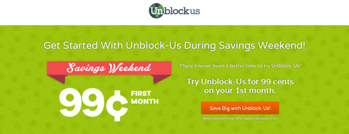Unblock Us Black Friday Deal