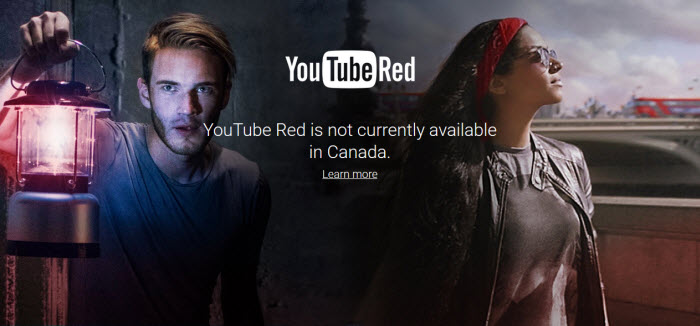 YouTube Red blocked